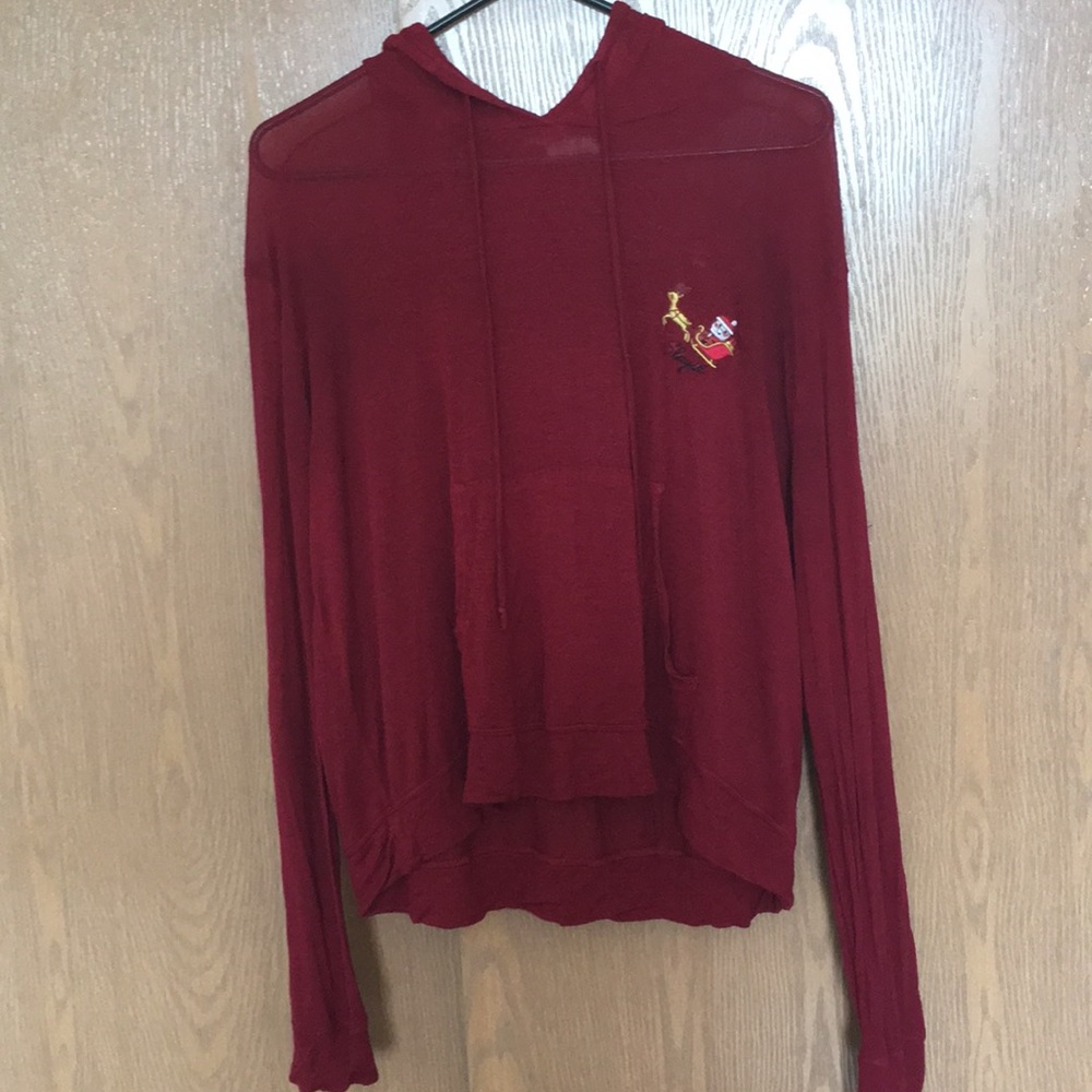 Red Sheer Sweater